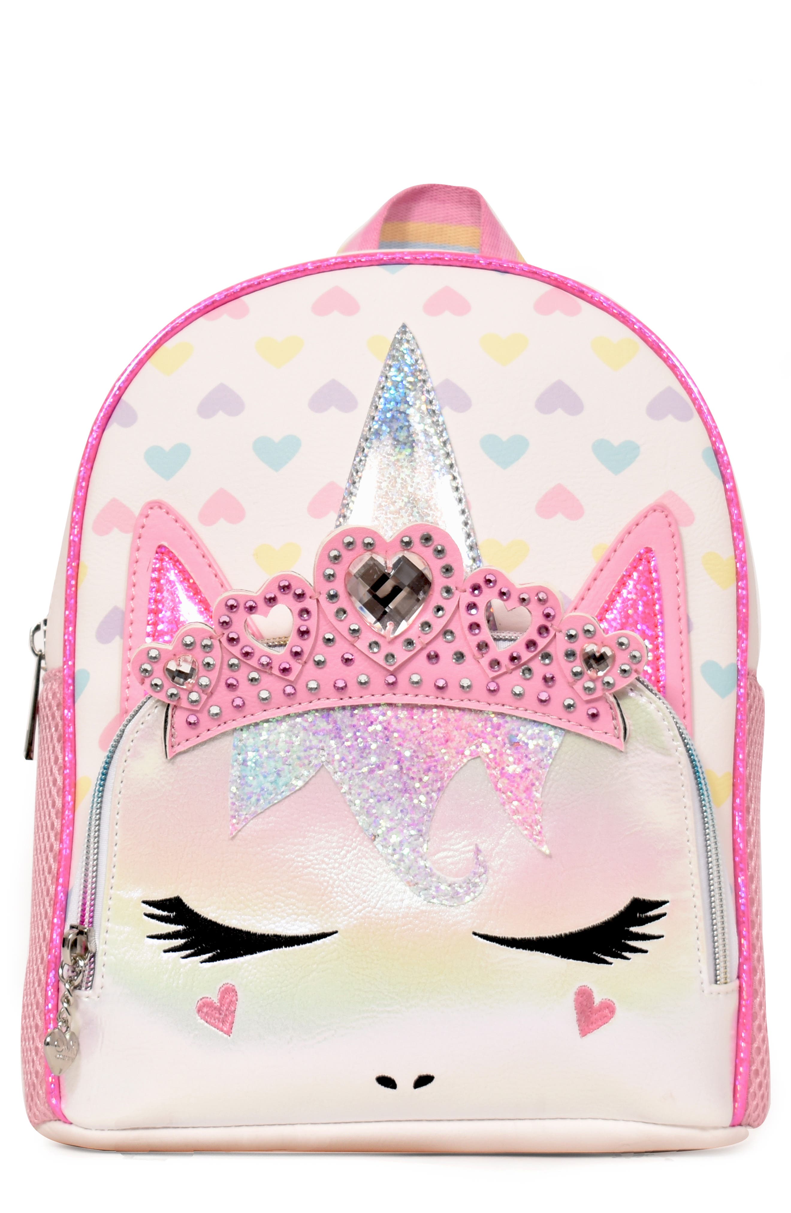 Girls Personalised Glitter Queen Princess Crown Book Bag School Childrens Gift Black/Multi Glitter Print