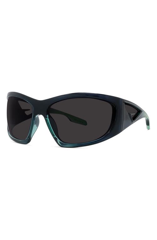 Shop Givenchy Givcut 67mm Oversize Geometric Sunglasses In Light Green/smoke Mirror