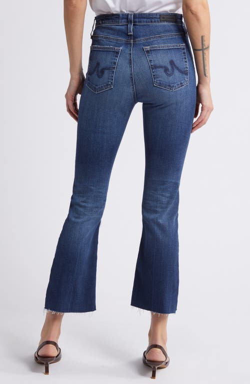 Shop Ag Farrah High Waist Raw Hem Crop Bootcut Jeans In 11 Years Wilmington