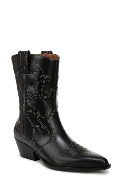 Shop Franco Sarto Bianca Western Boot In Black