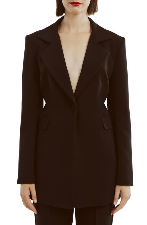 Bardot Austyn Longline Blazer In Black