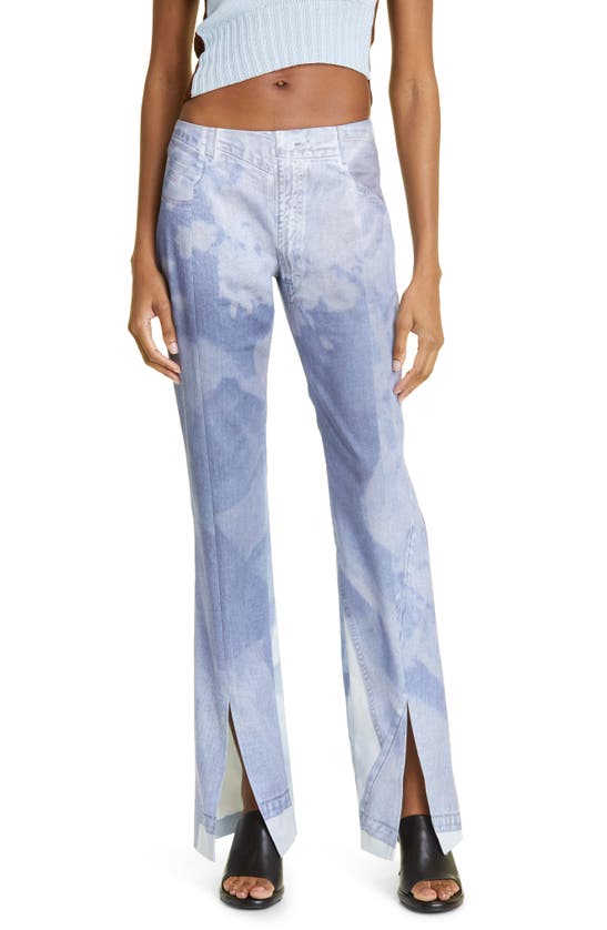 Shop Elliss Handy Jean Print Denim Trousers In Print Multi