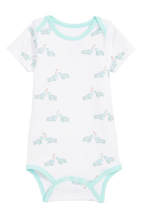 Coco Moon Babies' Honu Bodysuit In Green