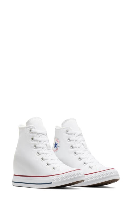 Shop Converse Chuck Taylor® All Star® Wedge Platform High Top Sneaker In White/red/navy