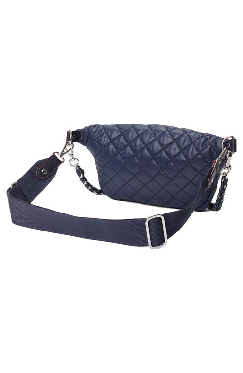 Mz Wallace Small Crosby Quilted Nylon Convertible Sling Bag In Dawn