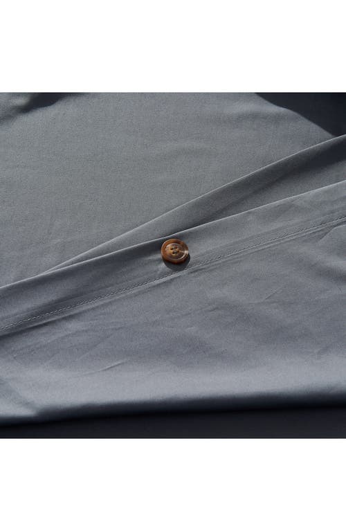 Sijo Luxesoft Organic Cotton Sateen Duvet Cover In Storm