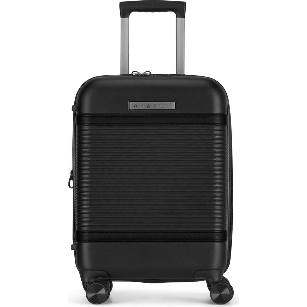 Bugatti Wellington Hardside Carry-on Luggage With Tsa Lock In Black