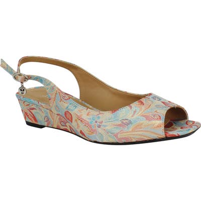 J. Renee Alivia Slingback Wedge Sandal - Blue/green