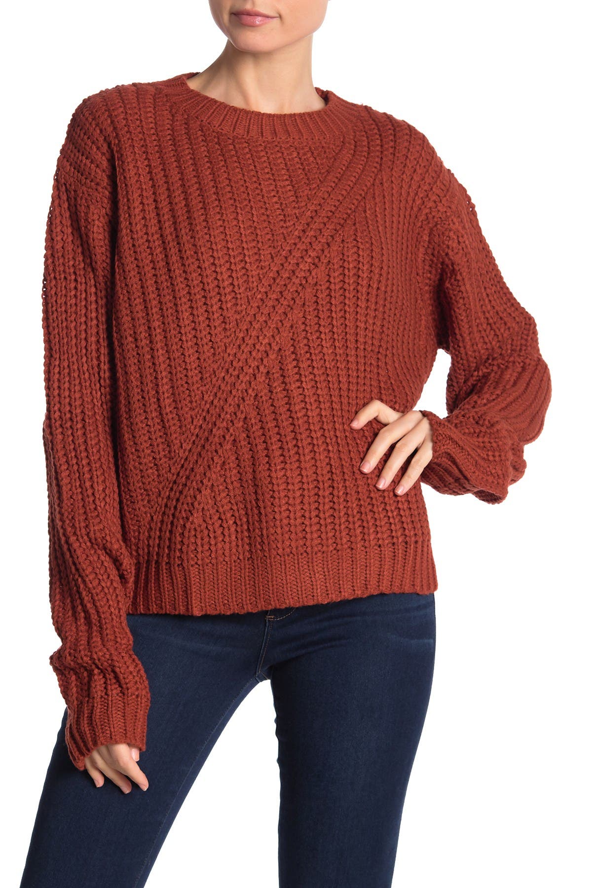 sweater with dolman sleeves