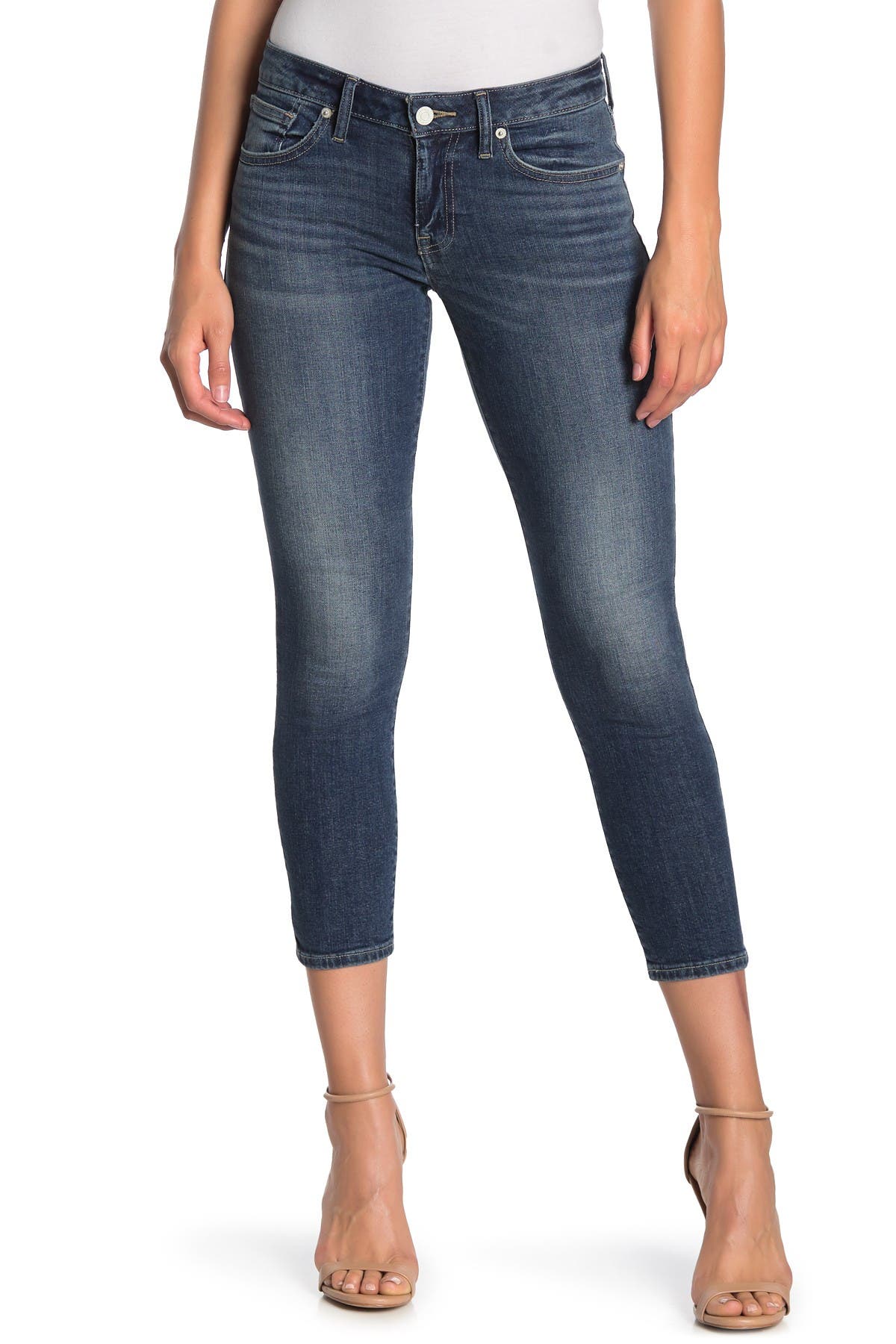 low waist cropped jeans