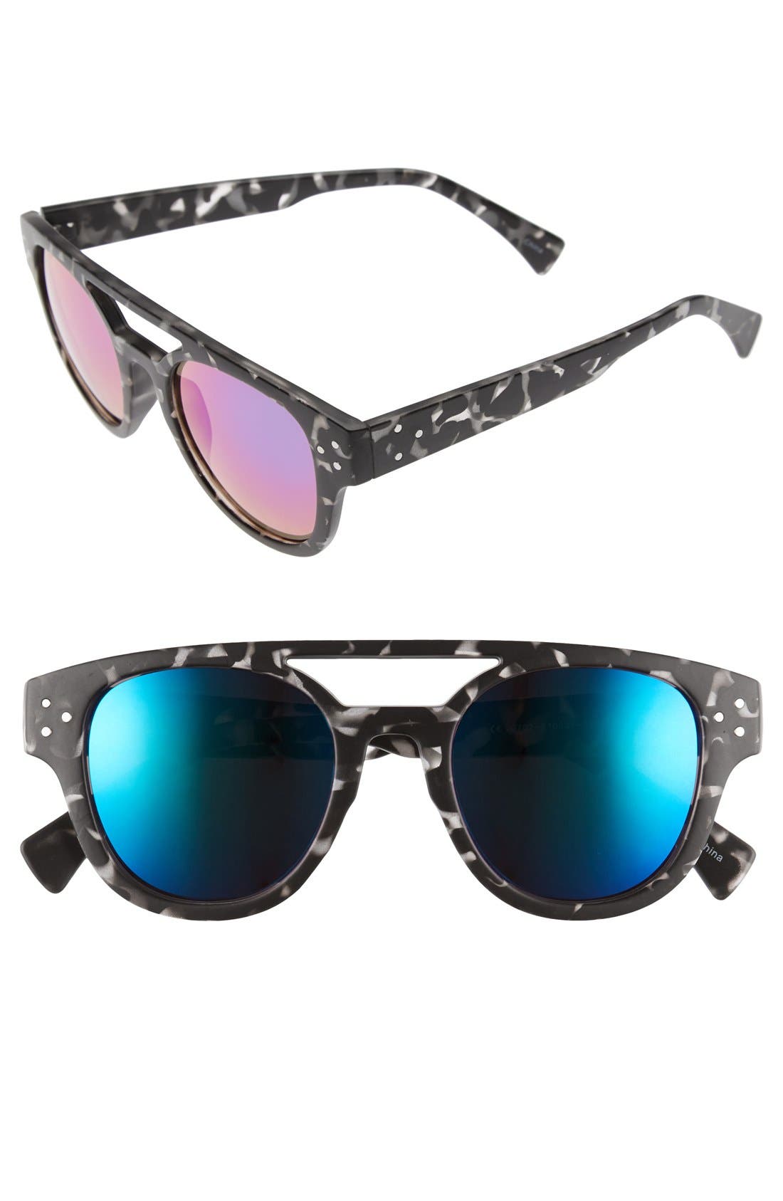 Icon Eyewear Mirrored Lens Aviator Sunglasses Nordstrom