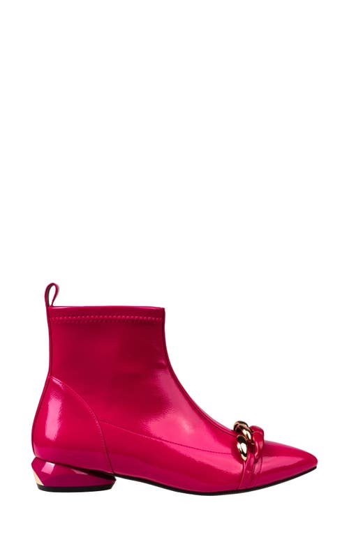 Ninety Union Milan Chain Bootie In Fuchsia