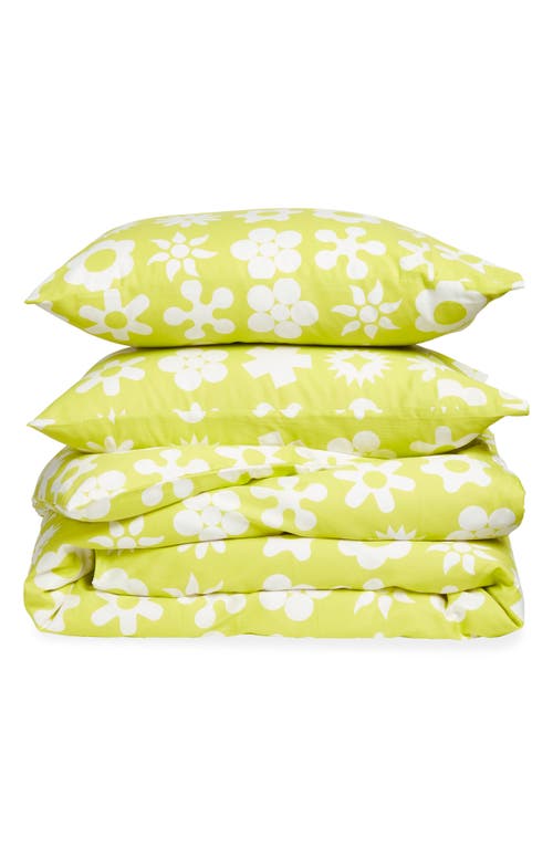 Shop Dusen Dusen Wingdings Duvet Cover & Shams Set In Yellow