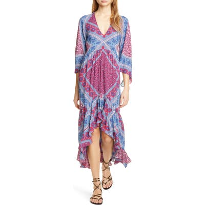 Ba & sh Usso Mixed Print High/low Dress