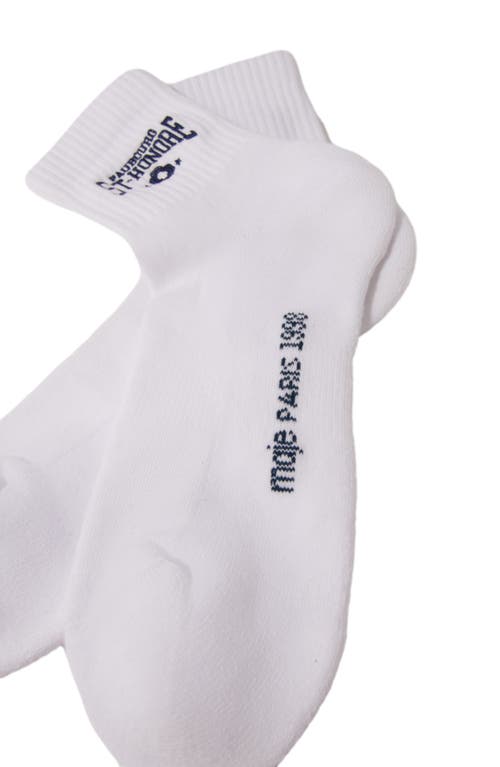 Shop Maje Saint Honoré Embroidered Socks In White