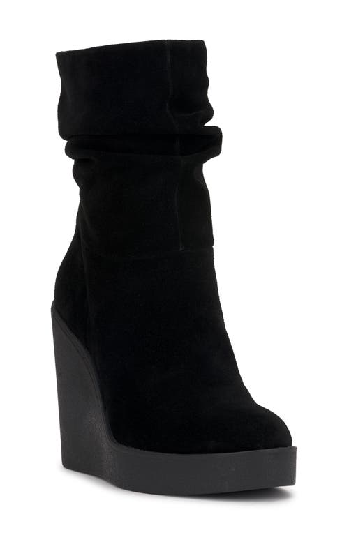 Shop Jessica Simpson Mynette Slouch Platform Wedge Bootie In Black