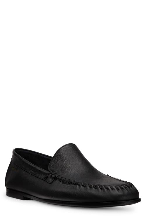 Stuart Weitzman Montauk Venetian Moc Toe Loafer In Black