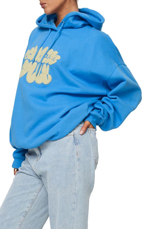 Shop Princess Polly Logo Graphic Hoodie In Blue/yellow