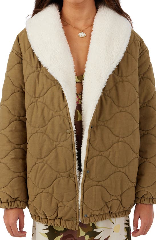 O'NEILL WELLS FLEECE LINED QUILTED JACKET
