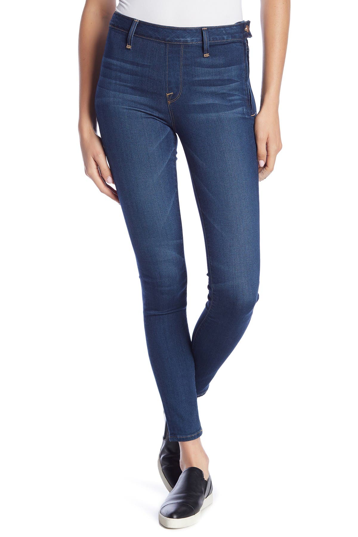 good american side zip jeans