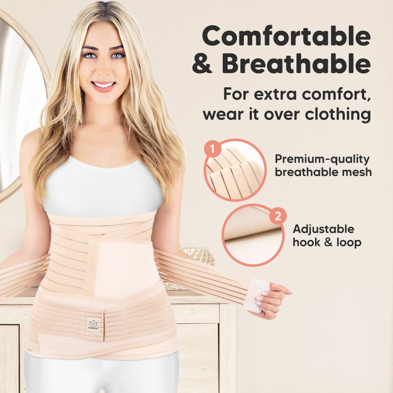 Keababies Revive 3-in-1 Postpartum Recovery Support Belt In Classic Ivory