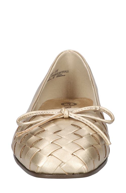 Shop Bella Vita Francie Ballet Flat In Gold