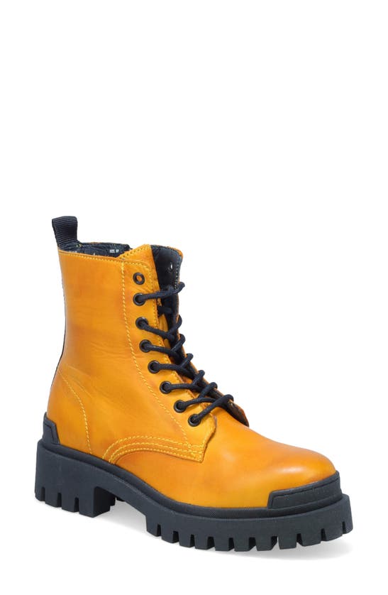 Miz Mooz Leather Zip Up Combat Boots