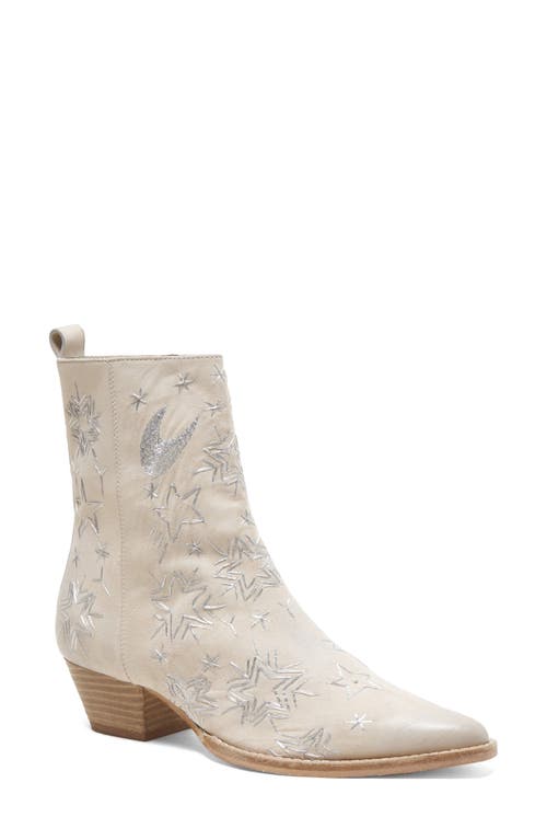 Bowers Embroidered Bootie in White