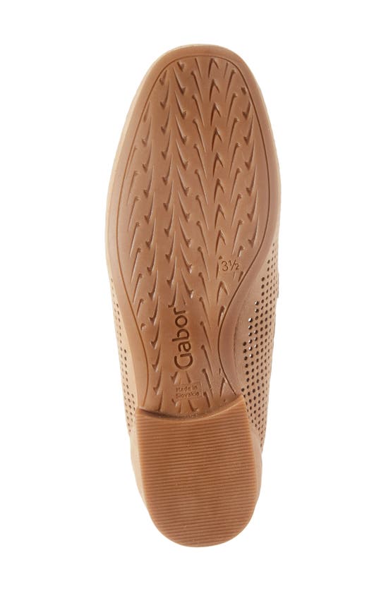 Gabor Perforated Loafer In Beige