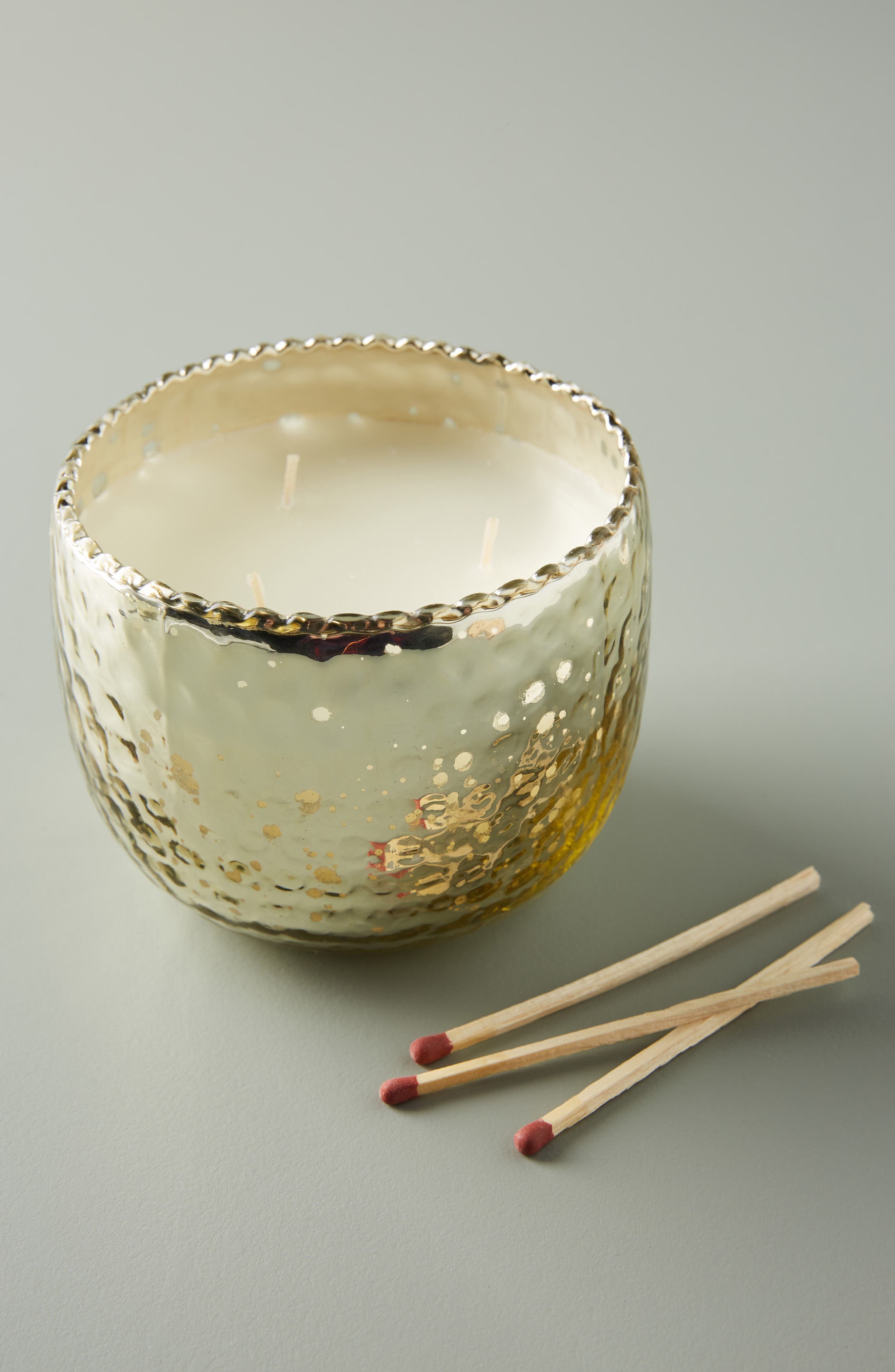Anthropologie Night Gardenia Hammered Mercury Glass Candle Nordstrom