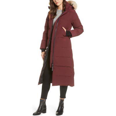 Canada Goose Mystique Fusion Fit Down Parka With Genuine Coyote Fur, (4-6) - Purple