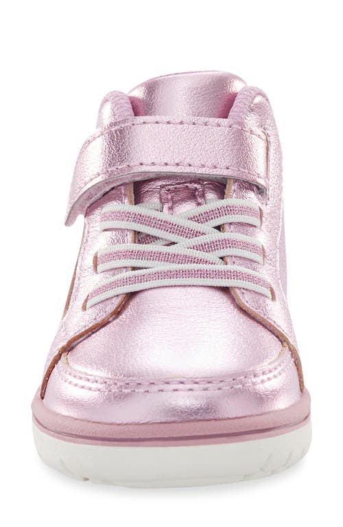 Shop Stride Rite Ames Sneaker In Pink Shimmer