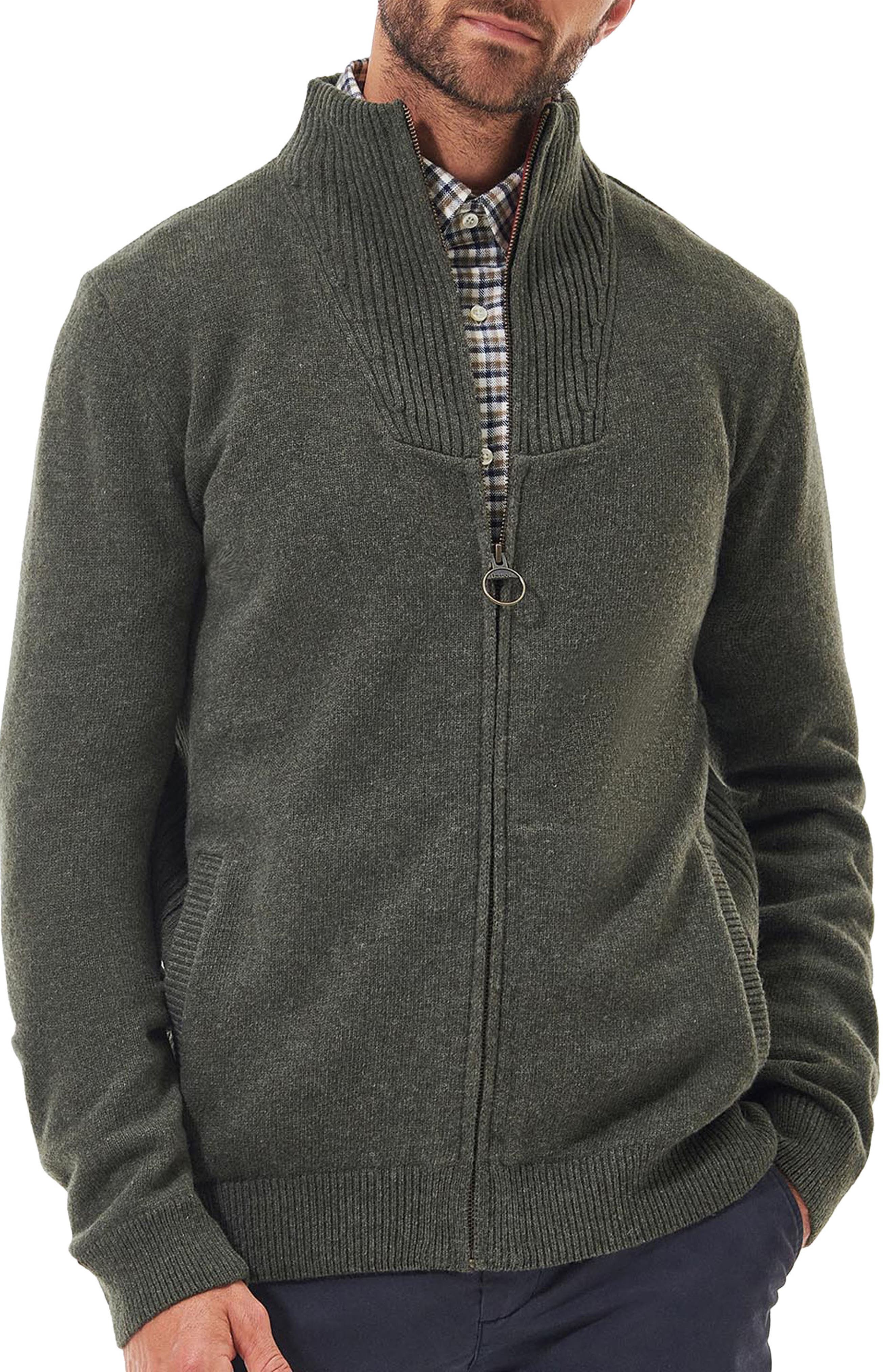 Barbour Nelson Essential Lambswool Full Zip Sweater | Nordstrom
