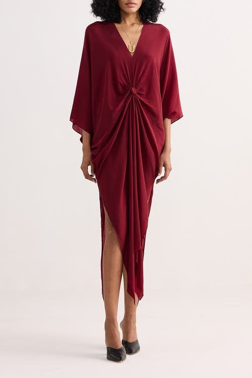 REISTOR REISTOR FRONT TWIST KAFTAN DRESS 