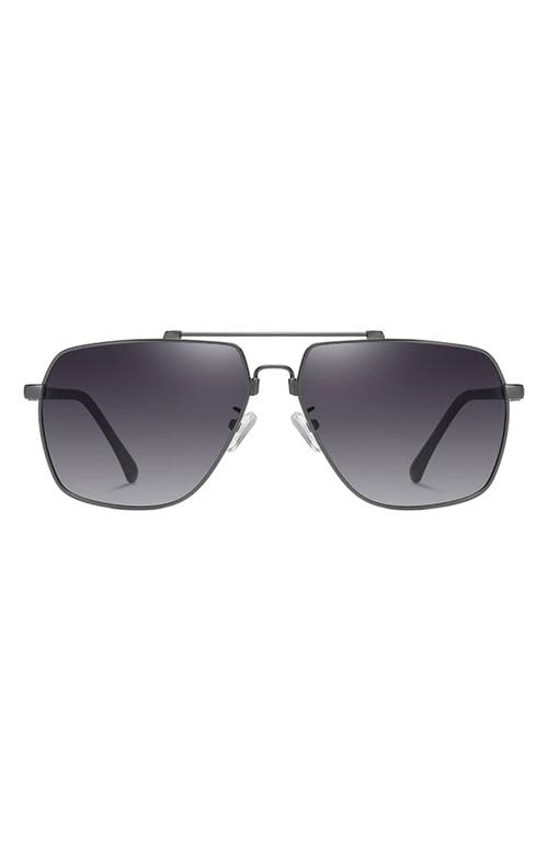 Fifth & Ninth East 62mm Polarized Aviator Sunglasses In Black/black