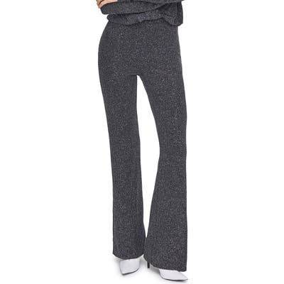 Astr The Label Boogie Down Shimmer Flare Pants, Metallic