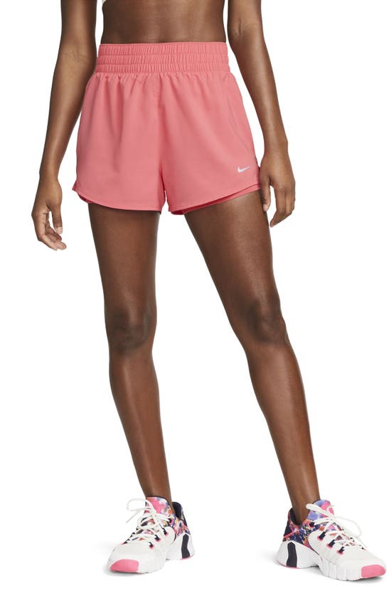 Nike Dri-fit High Waist Shorts In Sea Coral
