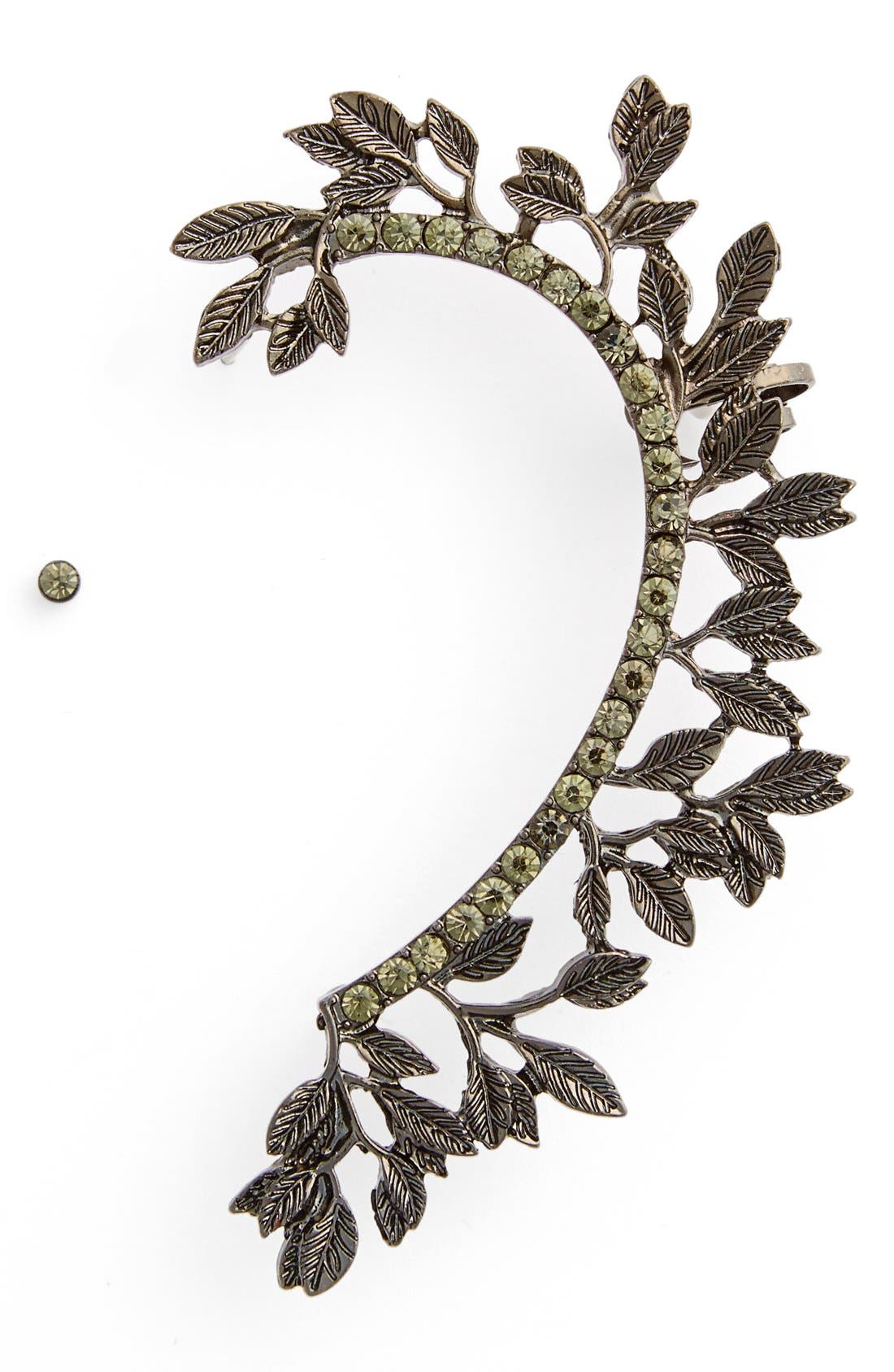 Leith Crystal Leaf Ear Cuff Nordstrom