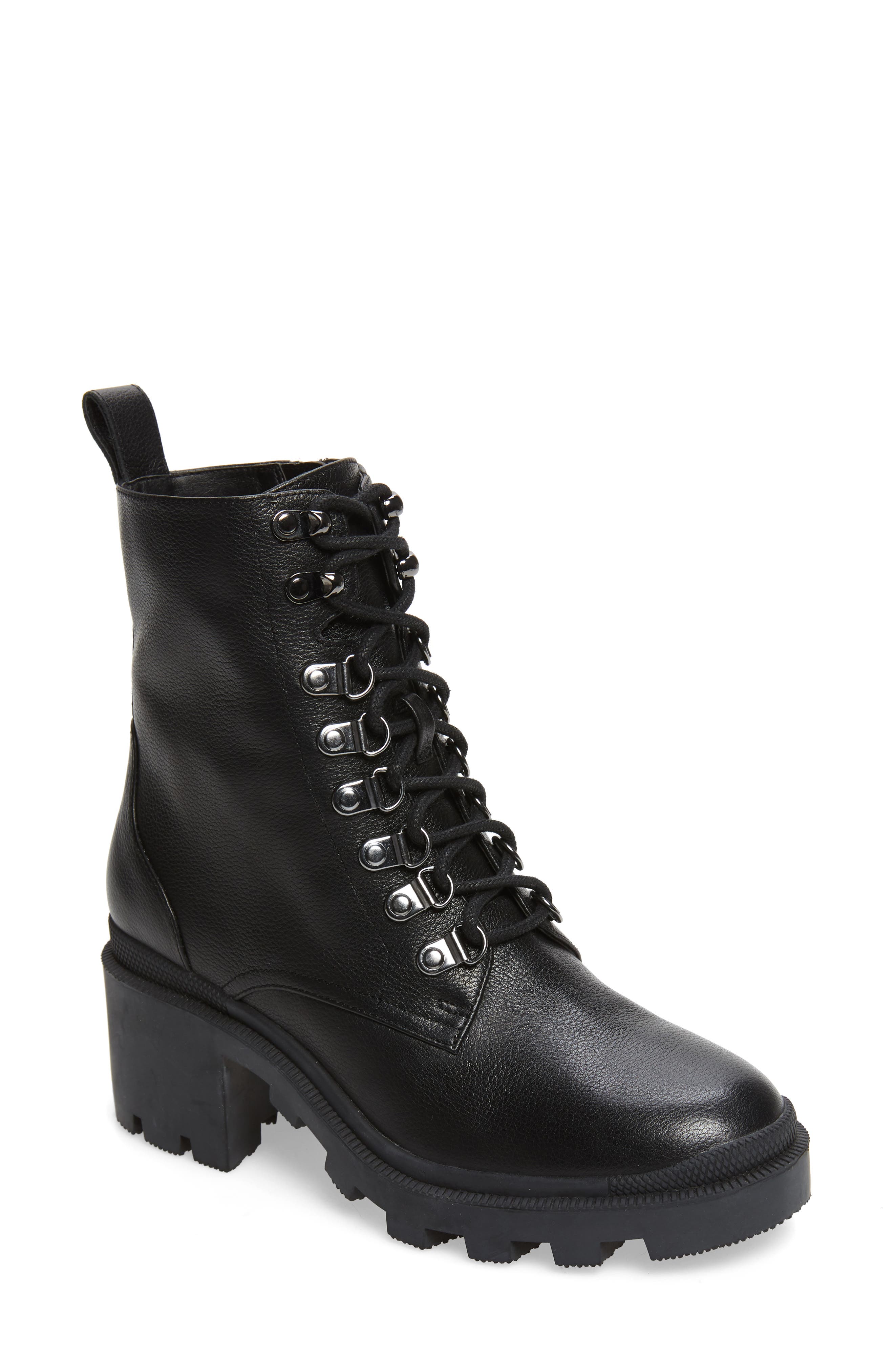 combat boots women with heel