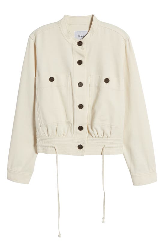 Shop Rails Alma Cotton Blend Jacket In Ecru