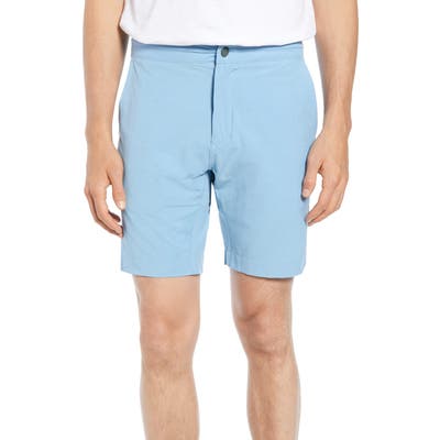 Faherty All Day Flat Front Shorts, Blue