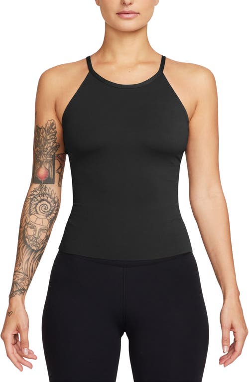 Shop Nike Infinasoft Essentials Dri-fit Tank In Black/pcg6c