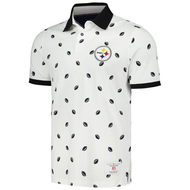 Shop Tommy Hilfiger White Pittsburgh Steelers Bryce Pique Polo