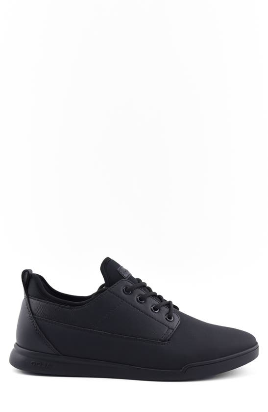 Shop Aldo Heath Sneaker In Jet Black Synthetic Embossed