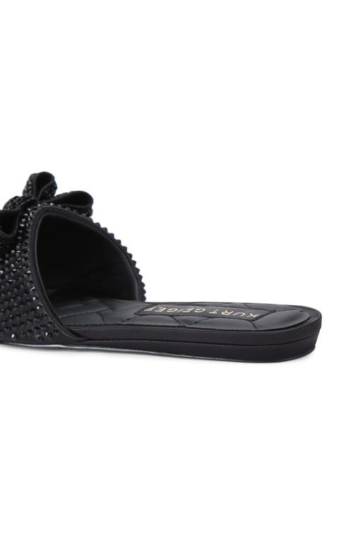 Kurt Geiger London Kensington Embellished Slide Sandal In Black
