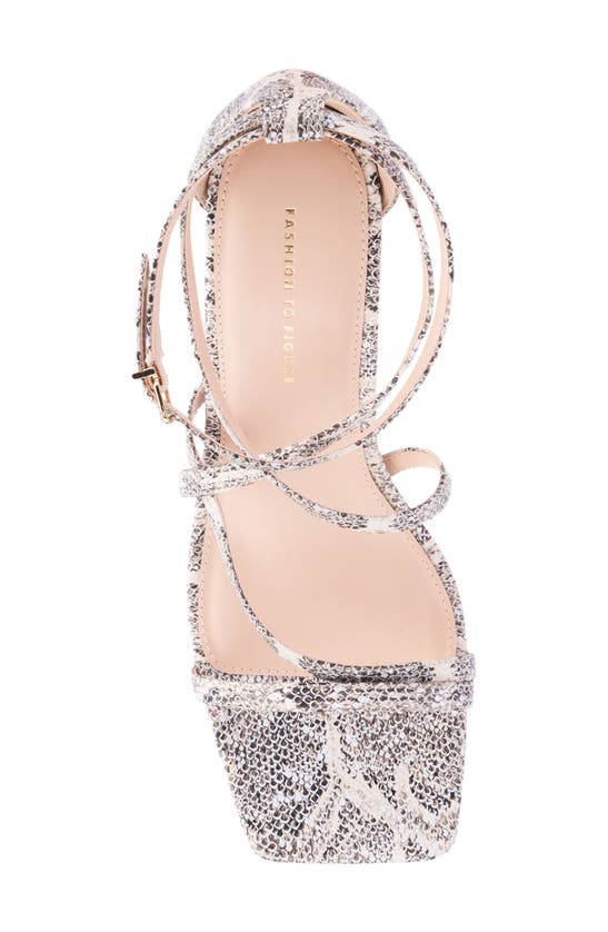 Fashion To Figure Stella Heeled Sandal In Nude