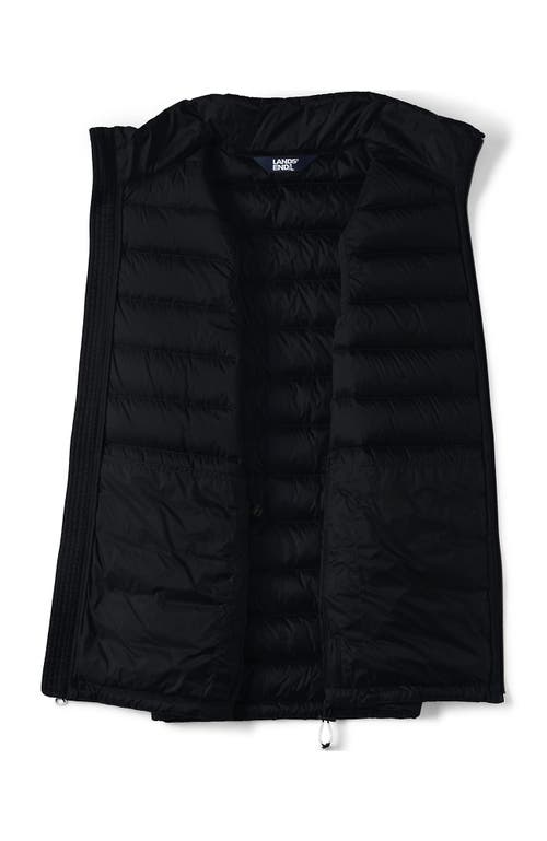 Shop Lands' End Wanderweight Ultralight Packable Down Vest In Black