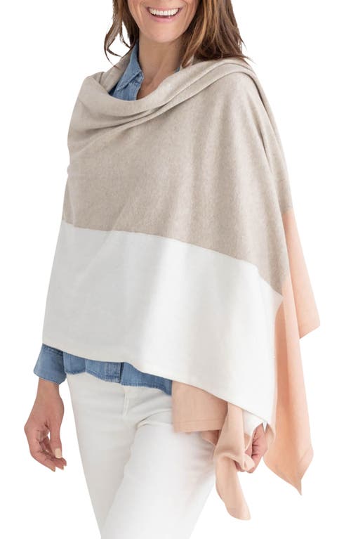 The Dreamsoft Travel Scarf in Blush Colorblock