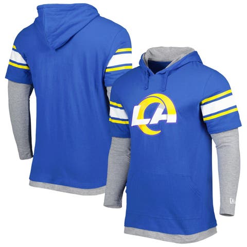 Outerstuff Men's Royal Los Angeles Rams Combine Authentic Field Play Full-Zip Hoodie Sweatshirt