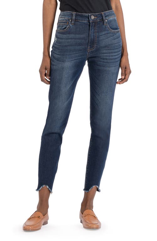 KUT from the Kloth Women's Donna High Waist Curve Hem Ankle Skinny Jeans Hello at Nordstrom,